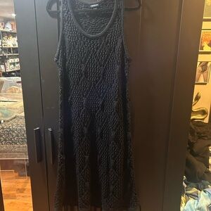 Torrid Black Crocheted Swim Cover-Up